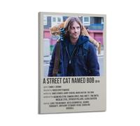 YTWRGWERR A Street Cat Named Bob Posters Aesthetic Wall Art Decorative Painting Poster Decor Vintage Canvas for Living Room Bed Room 20x30inch(50x75cm) Frame-style