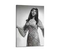 YTWRGWERR Aretha Franklin1 Posters Aesthetic Wall Art Decorative Painting Poster Decor Vintage Canvas for Living Room Bed Room 20x30inch(50x75cm) Frame-style