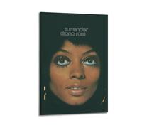 YTWRGWERR Diana Ross Surrender Posters Aesthetic Wall Art Decorative Painting Poster Decor Vintage Canvas for Living Room Bed Room 12x18inch(30x45cm) Frame-style