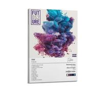 YTWRGWERR Future DS2 2015（1） Posters Aesthetic Wall Art Decorative Painting Poster Decor Vintage Canvas for Living Room Bed Room 08x12inch(20x30cm) Frame-style