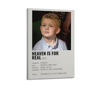 YTWRGWERR Heaven Is for Real Posters Aesthetic Wall Art Decorative Painting Poster Decor Vintage Canvas for Living Room Bed Room 24x36inch(60x90cm) Frame-style