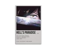 YTWRGWERR Hell's Paradise Posters Aesthetic Wall Art Decorative Painting Poster Decor Vintage Canvas for Living Room Bed Room 20x30inch(50x75cm) Unframe-style