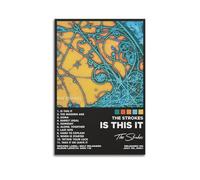 YTWRGWERR Is This It by The Strokes Album Posters Aesthetic Wall Art Decorative Painting Poster Decor Vintage Canvas for Living Room Bed Room 16x24inch(40x60cm) Unframe-style