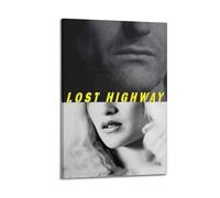 YTWRGWERR Lost Highway Movie Posters Aesthetic Wall Art Decorative Painting Poster Decor Vintage Canvas for Living Room Bed Room 24x36inch(60x90cm) Frame-style