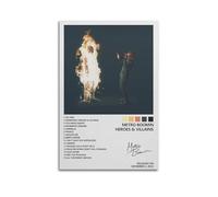 YTWRGWERR Metro Boomin Poster Heroes & Villains Album Cover Posters Aesthetic Wall Art Decorative Painting Poster Decor Vintage Canvas for Living Room Bed Room 20x30inch(50x75cm) Unframe-style