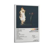 YTWRGWERR Metro Boomin Poster Heroes & Villains Album Cover Posters Aesthetic Wall Art Decorative Painting Poster Decor Vintage Canvas for Living Room Bed Room 20x30inch(50x75cm) Frame-style