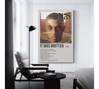 YTWRGWERR Nas Album It Was Written Posters Aesthetic Wall Art Decorative Painting Poster Decor Vintage Canvas for Living Room Bed Room 20x30inch(50x75cm) Unframe-style