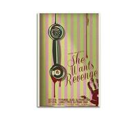 YTWRGWERR She Wants Revenge Posters Aesthetic Wall Art Decorative Painting Poster Decor Vintage Canvas for Living Room Bed Room 16x24inch(40x60cm) Unframe-style