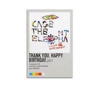 YTWRGWERR Thank You, Happy Birthday - Cage The Elephant Posters Aesthetic Wall Art Decorative Painting Poster Decor Vintage Canvas for Living Room Bed Room 16x24inch(40x60cm) Unframe-style