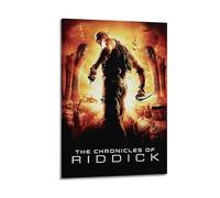 YTWRGWERR The Chronicles of Riddick1 Posters Aesthetic Wall Art Decorative Painting Poster Decor Vintage Canvas for Living Room Bed Room 08x12inch(20x30cm) Frame-style