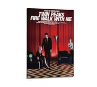 YTWRGWERR Twin Peaks Fire Walk with Me1 Posters Aesthetic Wall Art Decorative Painting Poster Decor Vintage Canvas for Living Room Bed Room 16x24inch(40x60cm) Frame-style