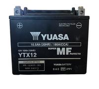 YTX12-BS Yuasa Original AGM Sealed Motorcycle Battery Filled and charged