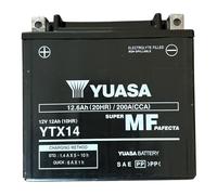 YTX14-BS Yuasa Original AGM Sealed Motorcycle Battery Filled and charged