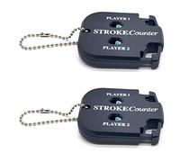 YTYKINOY Pack of 2 Mini Golf Score Counter Golf Stroke Shot Counter Scorekeeper with Key Chain
