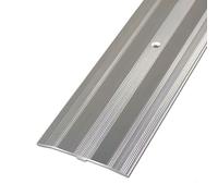 YTYTU 6cm Wide Aluminum Threshold Strip, Carpet To Tile Transition Edging Trim, Wood To Tile Floor Divider Strip, For Joining Floor Gaps Tiles Carpet Threshold Transition(Silver)