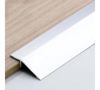 YTYTU Door Threshold Floor Edge Trim, Floor Cover Strips, Aluminum Floor Transition Strip, Threshold Cover, For Laminate/Floor Mat/Carpet And Tile, Connection Height Is 0.3-1.5cm, 2.9ftx1.3in(Silver)
