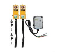 YU-2S Industrial Wireless Hoist Remote Control, 800MHz Electric Crane Controller with Key, Anti-Fall Oil Resistant Lift Switch for Conveyor Mining Machinery AC220V DC24V(DC24V)