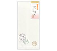 エヌビー社 Yu-Akari Kyokomon A Envelopes, Pack of 5, Long No. 4 Envelopes, Vertical Writing, Washi Paper, Votive Paper, Pearl Silk, Embossed
