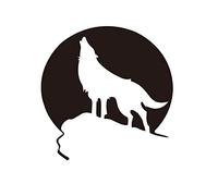YU Car Sticker Wolf Totem Car Sticker Reflective Car Sticker Wolf Mochizuki Roar Car Carving Sticker Reflective Wolf Sticker 2 Pack