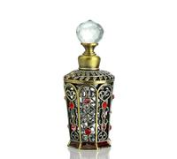 YU FENG Antique Glass Perfume Bottles Empty Vintage Jeweled Decorative Fancy Crystal Perfume Decanter Vials(10ml)