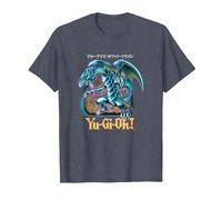 Yu-Gi-Oh! Blue Eyes White Dragon Gaming Graphic PAPL2500 T-Shirt, Men, Heather Blue, XX-Large