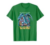Yu-Gi-Oh! Blue Eyes White Dragon Gaming Graphic PAPL2500 T-Shirt, Men, Kelly Green, Medium