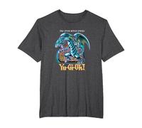 Yu-Gi-Oh! Blue Eyes White Dragon Gaming Graphic PAPL2500 T-Shirt, Men's Big and Tall, Dark Heather Grey, 6X Tall