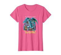 Yu-Gi-Oh! Blue Eyes White Dragon Gaming Graphic PAPL2500 T-Shirt, Women, Pink Heather, XX-Large