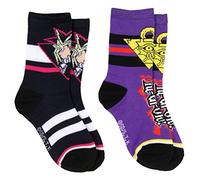 Yu-Gi-Oh! Boys' Socks Yami Yugi Pyramid Of Light 2 Pairs Kids Athletic Crew Socks, Multicolored, One Size
