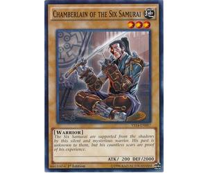 YU-GI-OH! - Chamberlain of the Six Samurai (YS14-EN007) - Super Starter - Space-Time Showdown - 1st Edition - Common