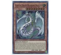 YU-GI-OH! Crystal Beast Rainbow Dragon - Ultra Rare - 1st Edition - Collectible Card - Trading Card - 1 Piece