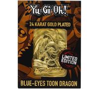 YU-GI-OH! Limited Edition 24K Gold Plated Collectible - Blue Eyes Toon Dragon Card Game, Age 7+
