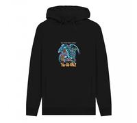 YU-GI-OH! Men's Blue-Eyes White Dragon Hoodie in Black | Size: 2XL Yu-Gi-Oh! Black 2XL
