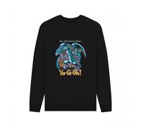 YU-GI-OH! Men's Blue-Eyes White Dragon Sweatshirt in Black | Size: Small Yu-Gi-Oh! Black S