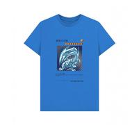YU-GI-OH! Men's Dragon Card T-Shirt in Bright Blue | Size: Small Yu-Gi-Oh! Bright Blue S