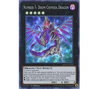 YU-GI-OH! - Number 5: Doom Chimera Dragon - Super Rare - 1st Edition - Dark Neostorm Trading Card
