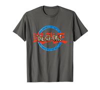 Yu-Gi-Oh! Ring Logo Gaming Apparel Battle Merch PAPL606 T-Shirt, Men, Asphalt Grey, 3X-Large