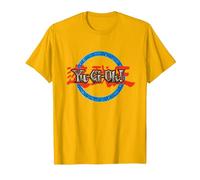 Yu-Gi-Oh! Ring Logo Gaming Apparel Battle Merch PAPL606 T-Shirt, Men, Golden Yellow, Large