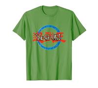 Yu-Gi-Oh! Ring Logo Gaming Apparel Battle Merch PAPL606 T-Shirt, Men, Grass Green, 3X-Large
