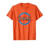 Yu-Gi-Oh! Ring Logo Gaming Apparel Battle Merch PAPL606 T-Shirt, Men, Orange, 3X-Large