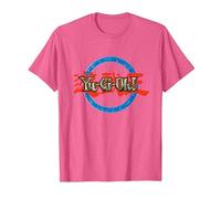 Yu-Gi-Oh! Ring Logo Gaming Apparel Battle Merch PAPL606 T-Shirt, Men, Pink Heather, XX-Large