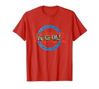 Yu-Gi-Oh! Ring Logo Gaming Apparel Battle Merch PAPL606 T-Shirt, Men, Red, X-Large