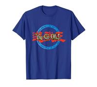 Yu-Gi-Oh! Ring Logo Gaming Apparel Battle Merch PAPL606 T-Shirt, Men, Royal Blue, Medium