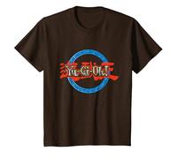 Yu-Gi-Oh! Ring Logo Gaming Apparel Battle Merch PAPL606 T-Shirt, Youth, Brown, Small