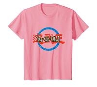 Yu-Gi-Oh! Ring Logo Gaming Apparel Battle Merch PAPL606 T-Shirt, Youth, Pink, Large