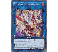 Yu-Gi-Oh! Singles - Nephthys, The Sacred Flame - Hisu-En008 - Secret Rare - 1St Edition - Hidden Summoners