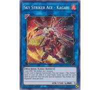 Yu-Gi-Oh! - Sky Striker Ace - Kagari - MP19-EN257 - Prismatic Secret Rare - 1st Edition - 2019 Gold Sarcophagus Tin Mega Pack