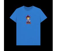 Yu-Gi-Oh! Unisex T-Shirt (Front & Back Print) Yu-Gi-Oh! Bright Blue M