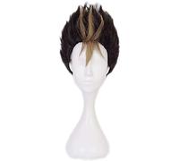 Yu Nishinoya Wig Brown Cosplay Wig Boy for Haikyuu Heat Resistant Hair with Cap for Halloween Party