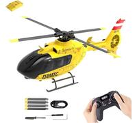 YU XIANG F06 1/36 Scale Remote Control Helicopter for Adults, 1/36 Scale EC135 2.4G 6CH Brushless Direct-Drive 3D Aerobatic RC Helicopter with 6-Axis Gyro, Altitude Hold & Optical Flow - RTF